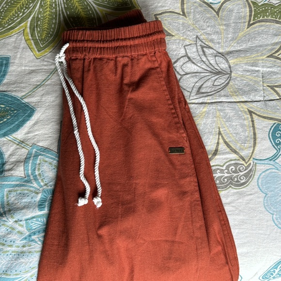Roxy linen rust color pants XS - Picture 2 of 9